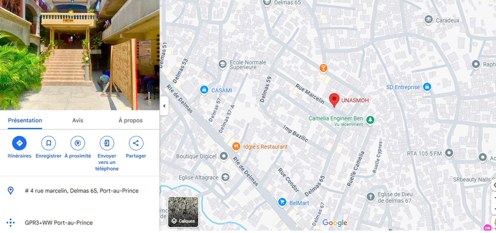 Carte de localisation